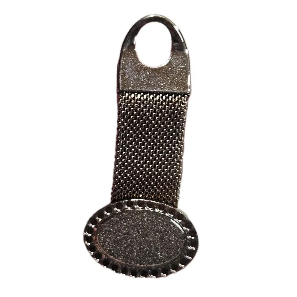 Gold Tone Cufflinks Oval Mesh Wrap Around 1 Inch